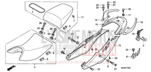 SEAT/SEAT COWL CBF600NA9 de 2009